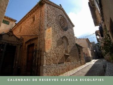 Calendari de disponibilitat de la Capella de les Escolàpies