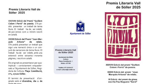 Premis Literaris Vall de Sóller 2025