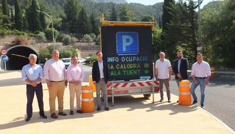 L’Ajuntament de Sóller col·labora amb el Consell de Mallorca en la posada en marxa del sistema de monitorització d’aparcaments 